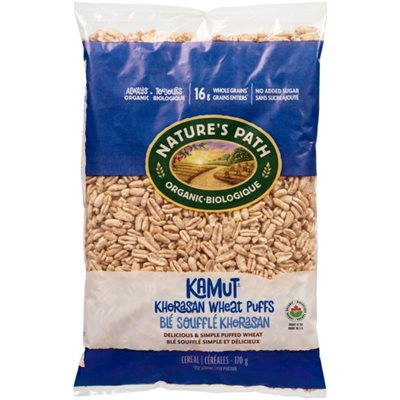 Nature's Path Organic Cereal Kamut Khorasan Wheat Puffs 170 g