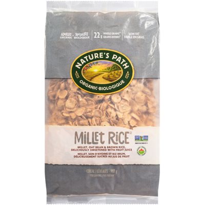 Nature's Path Flocon Millet Riz Brun Ecopac Bio 907g Nature's Path Flocon Millet Riz Brun Ecopac Bio 907g