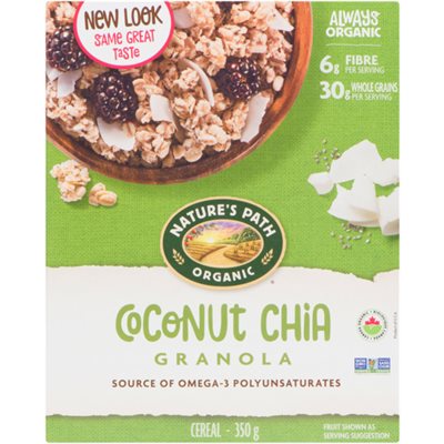 Nature's Path Granola Chia Plus Noix Coco Bio 350g Nature's Path Granola Chia Plus Noix Coco Bio 350g