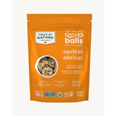 TASTE OF NATURE BOUCHÉES DE NOIX ET GRAINES ABRICOT BIO 100g TASTE OF NATURE BOUCHÉES DE NOIX ET GRAINES ABRICOT BIO 100g