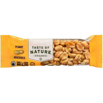 Taste of Nature Organic Barre-Collation Arachides 40 g Taste of Nature Organic Barre-Collation Arachides 40 g