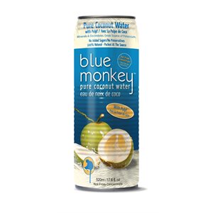 Blue Monkey Pure Coconut Water with Pulp 500ml can