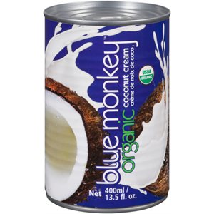 Blue Monkey Coconut Cream Organic 400 ml 