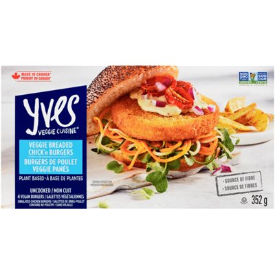 Yves Burgers Au Poulet Pane Veggie Surgele