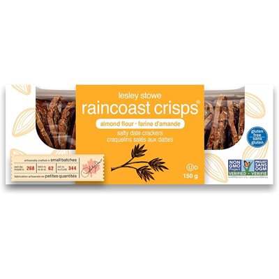 Lesley Stowe Raincoast Crisps Craquelins aux Canneberges et aux Noisettes sans gluten 150 g Lesley Stowe Raincoast Crisps Craquelins aux Canneberges et aux Noisettes sans gluten 150 g