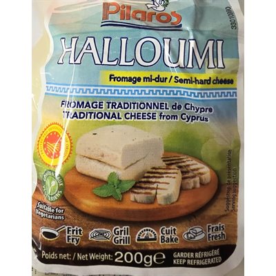 PILAROS FROMAGE MI-DUR HALLOUMI 200g PILAROS FROMAGE MI-DUR HALLOUMI 200g