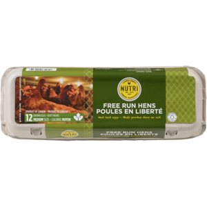 Nutri Poules en Liberté Calibre Moyen Bruns 12 oeufs