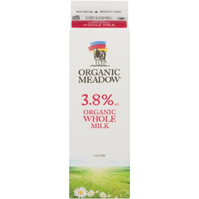 Organic Meadow Lait Entier Biologique 3,8 % M.G. 1 L Organic Meadow Lait Entier Biologique 3,8 % M.G. 1 L