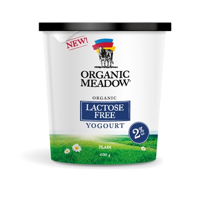 ORGANIC MEADOW yaourt 2% Sans Lactose 650g ORGANIC MEADOW yaourt 2% Sans Lactose 650g