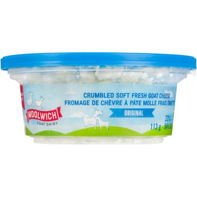 Woolwich Goat Dairy Fromage de Chévre émietté Original 22% M.G. 113 g Woolwich Goat Dairy Fromage de Chévre émietté Original 22% M.G. 113 g