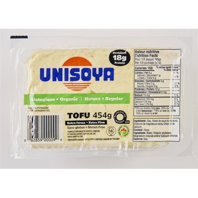 Unisoya Tofu Nature Biologique 454 g