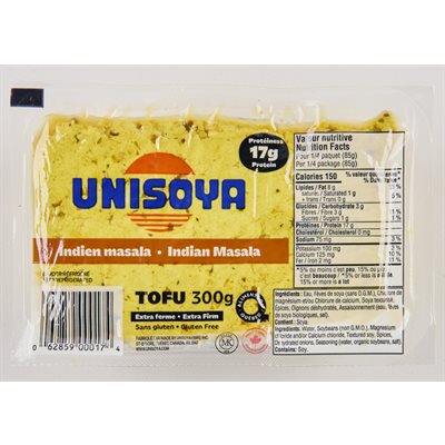 Unisoya Tofu extra ferme - Masala indien 300 g