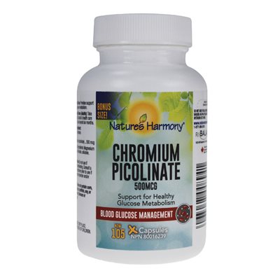 Chromium Picolinate 500 Mcg 105 caps