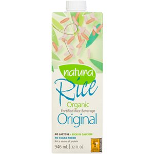 Natura Boisson Riz Enrichie Originale Bio