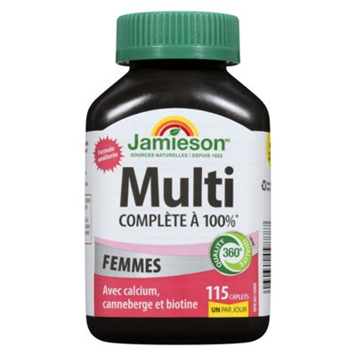 Jamieson Multivitamine 100% Complète Pour Les Femmes 115Un