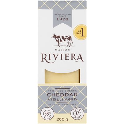 Maison Riviera Fromage Cheddar 1 An 200g Maison Riviera Fromage Cheddar 1 An 200g