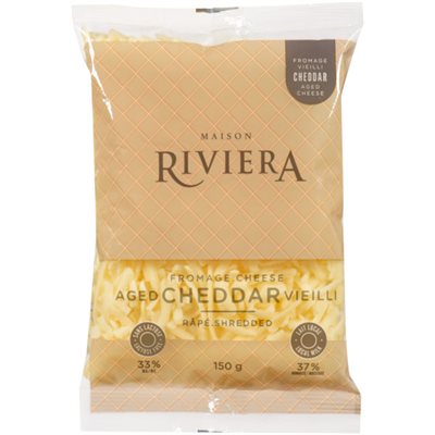 Maison Riviera Fromage Cheddar Vieilli Rape 150g Maison Riviera Fromage Cheddar Vieilli Rape 150g