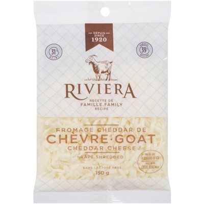 Maison Riviera Fromage Cheddar De Chévre Râpé 150g Maison Riviera Fromage Cheddar De Chévre Râpé 150g