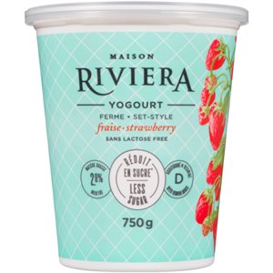 Maison Riviera Yogourt Ferme Fraise 750g