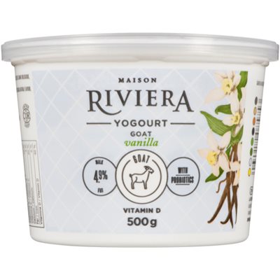 Maison Riviera Yogourt De Chevre Vanille 500g Maison Riviera Yogourt De Chevre Vanille 500g