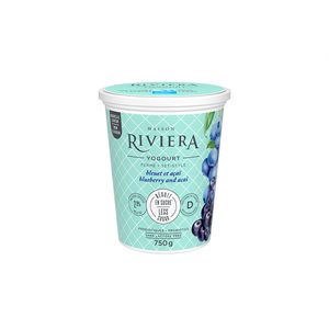 Maison Riviera Yogourt Ferme Bleuet & Baie D'Acai 750g