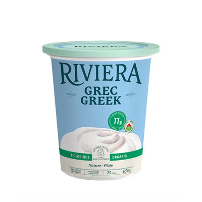 Maison Riviera Natural Organic Greek Yogurt 2% Mg 650 g