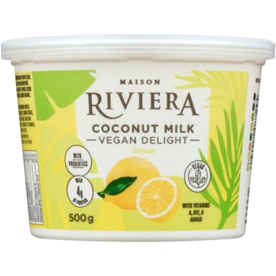 Maison Riviera Delice Vegetal Lait De Coco Citron 500g Maison Riviera Delice Vegetal Lait De Coco Citron 500g