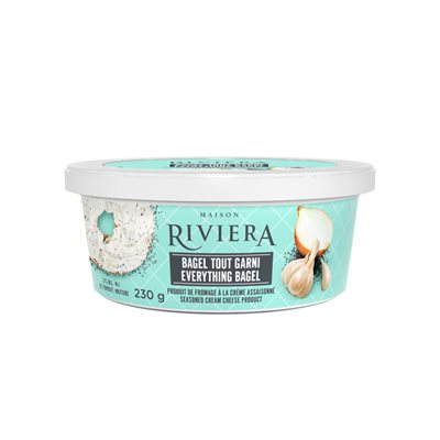 RIVIERA FROMAGE À LA CRÈME TOUT GARNI 230g RIVIERA FROMAGE À LA CRÈME TOUT GARNI 230g