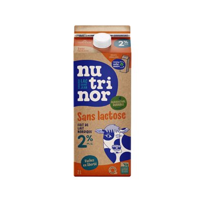 Nutrinor sans lactose 2% m.f. Lait Nutrinor sans lactose 2% m.f. Lait