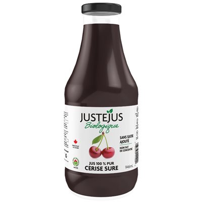 Just Juice Jus Cerise Aigre Bio 946ml