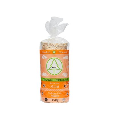 GALETTE DE RIZ BIO MILLET NON SALEES 150GR GALETTE DE RIZ BIO MILLET NON SALEES 150GR
