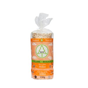Koyo Organic Unsalted Millet Rice Cakes 150G