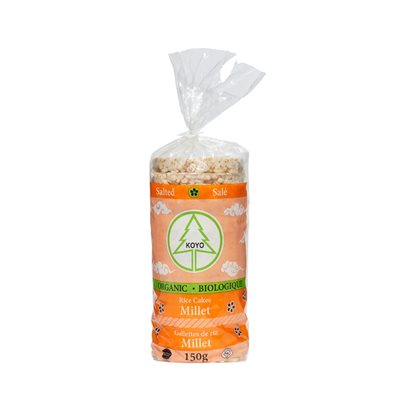 KOYO Galettes de Riz Biologiques Millet Salé 150 g KOYO Galettes de Riz Biologiques Millet Salé 150 g