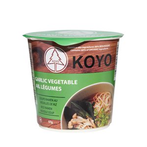 KOYO Soupe ramen a ail légumes ~ biologique biologique - sans Gluten 57g