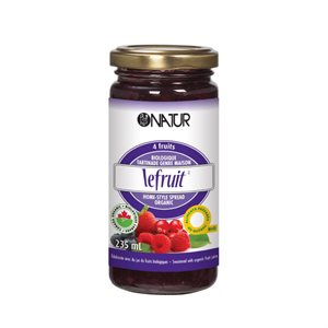 Natur Tartinade Le Fruit Bio aux 4 fruits