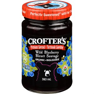 Crofter's Organic Wild Blueberry Spread 383ml