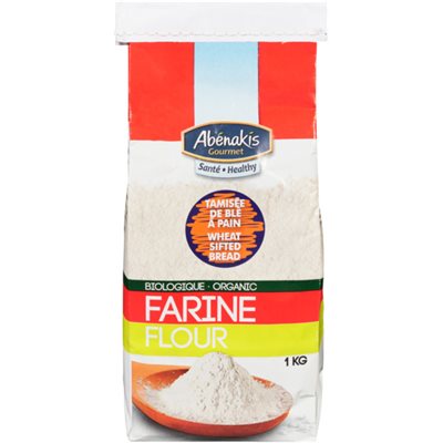 Abenakis Farine à pain tamisée au blé biologique Abenakis Farine à pain tamisée au blé biologique