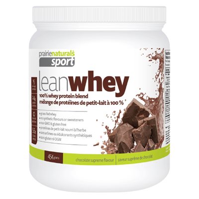 Prairie Naturals Lean Whey suprême de chocolat - mélange de protéines de petit-lait concentrées - poudre Prairie Naturals Lean Whey suprême de chocolat - mélange de protéines de petit-lait concentrées - poudre
