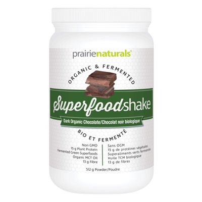 Prairie Naturals SuperFood Shake biologique et fermenté - chocolat noir Prairie Naturals SuperFood Shake biologique et fermenté - chocolat noir