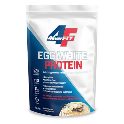 4EVERFIT Egg White Protein – Shake à la vanille 454g 4EVERFIT Egg White Protein – Shake à la vanille 454g