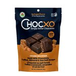 Chocxo Dark Milk Chocolate Toffee, Almond & Sea Salt Snaps 98g