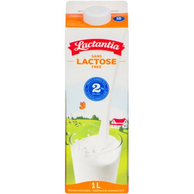 Lactantia Lait Partiellement écrémé Sans Lactose 2% M.G. 1 L Lactantia Lait Partiellement écrémé Sans Lactose 2% M.G. 1 L
