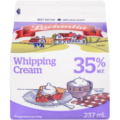 Lactantia Whipping Cream 35% M.F. 237 ml 