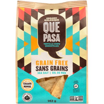 Que Pasa Croustilles De Manioc Sans Grains Sel De Mer Bio 142g