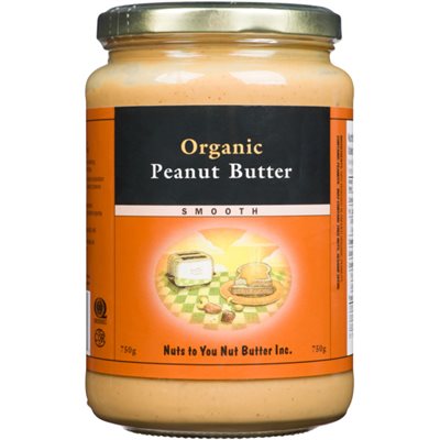 Nuts to You Nut Butter Beurre d'Arachides Biologiques Crémeux 750 g Nuts to You Nut Butter Beurre d'Arachides Biologiques Crémeux 750 g