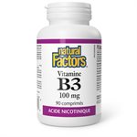 Natural Factors Vitamin B3  100 mg  90 Tablets