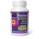 Natural Factors Niacin   Inositol Hexanicotinate Flush Free   500 mg  90 Capsules