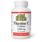 Natural Factors Vitamin C Crystals  1000 mg  125 g Powder