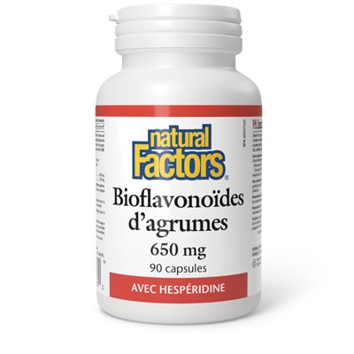 Natural Factors Citrus Bioflavonoids Plus Hesperidin 650 mg 90 Capsules