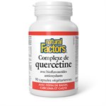 Natural Factors Quercetin Complex with Grape Seed, Turmeric & CoQ10 90 Vegetarian Capsules Natural Factors Quercetin Complex with Grape Seed, Turmeric & CoQ10   90 Vegetarian Capsules
